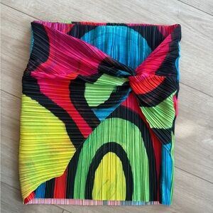 Colorful Pleated Skirt